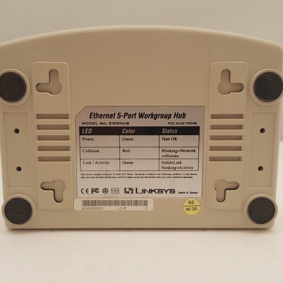 LINKSYS 5 Port Workgroup Hub | EW5HUB | USED | TESTED - Picture 6 of 12